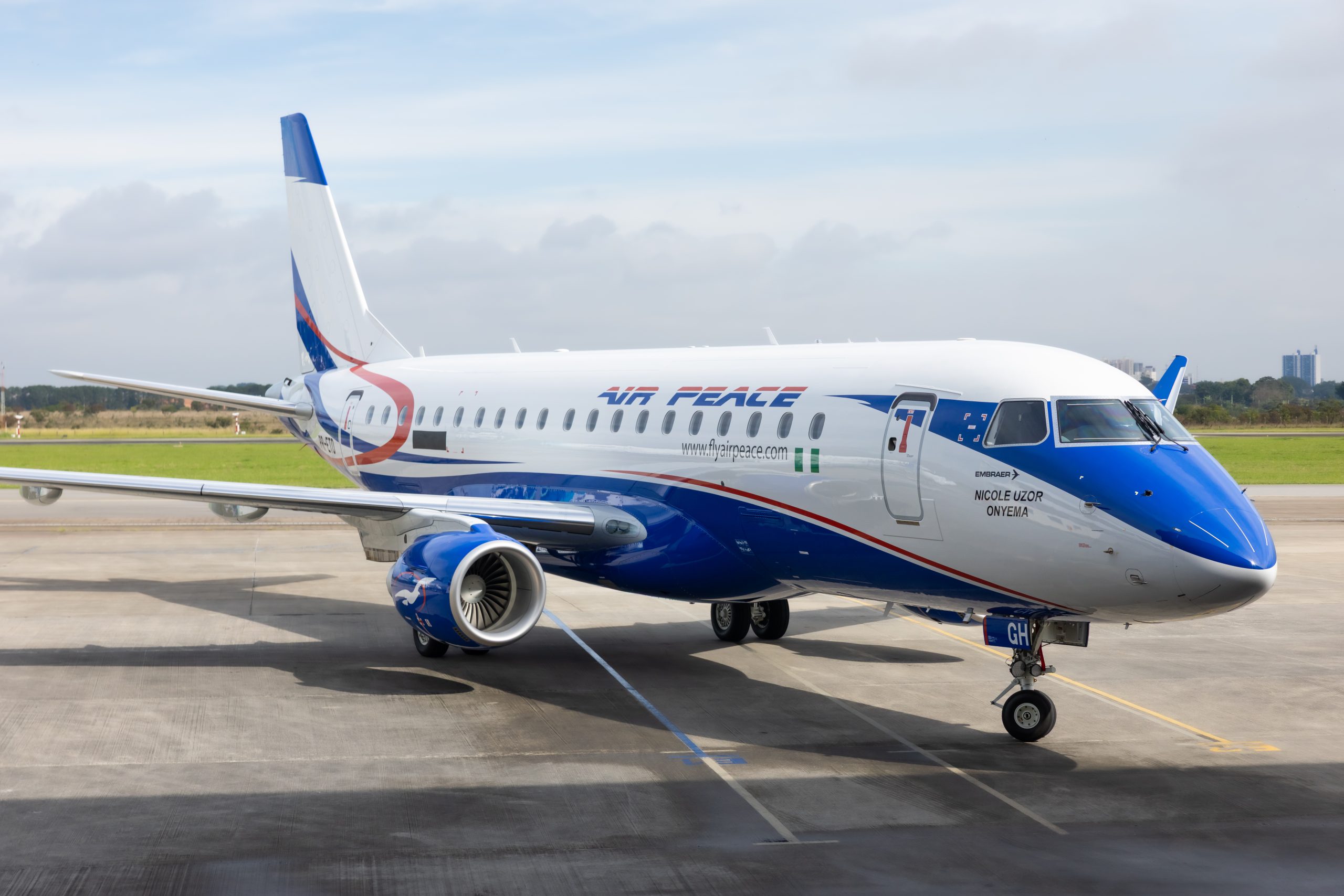 Featured image for “Air Peace Expands Fleet With The First Embraer E175”