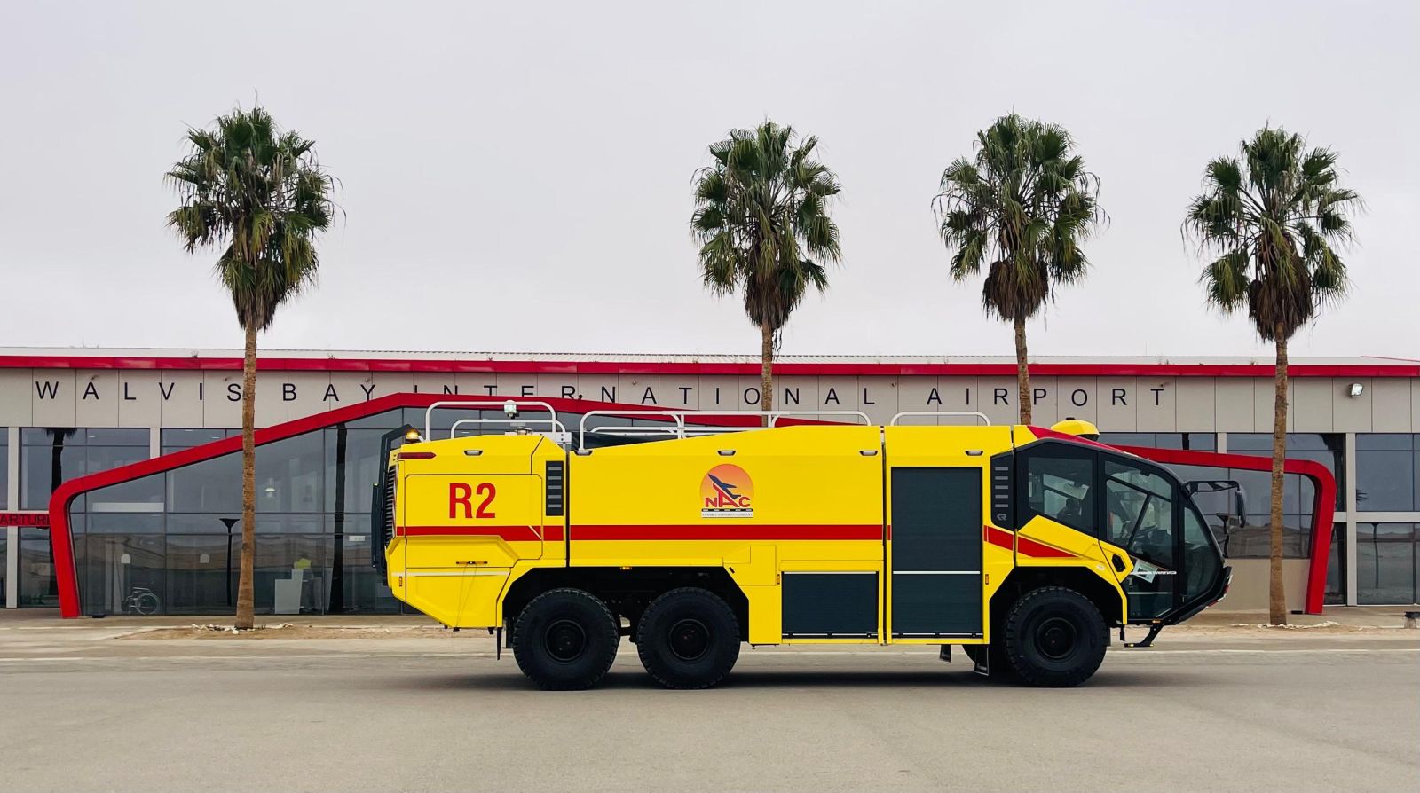 Featured image for “Walvis Bay International Airport Strengthens Aviation Safety With Firefighting Vehicle”