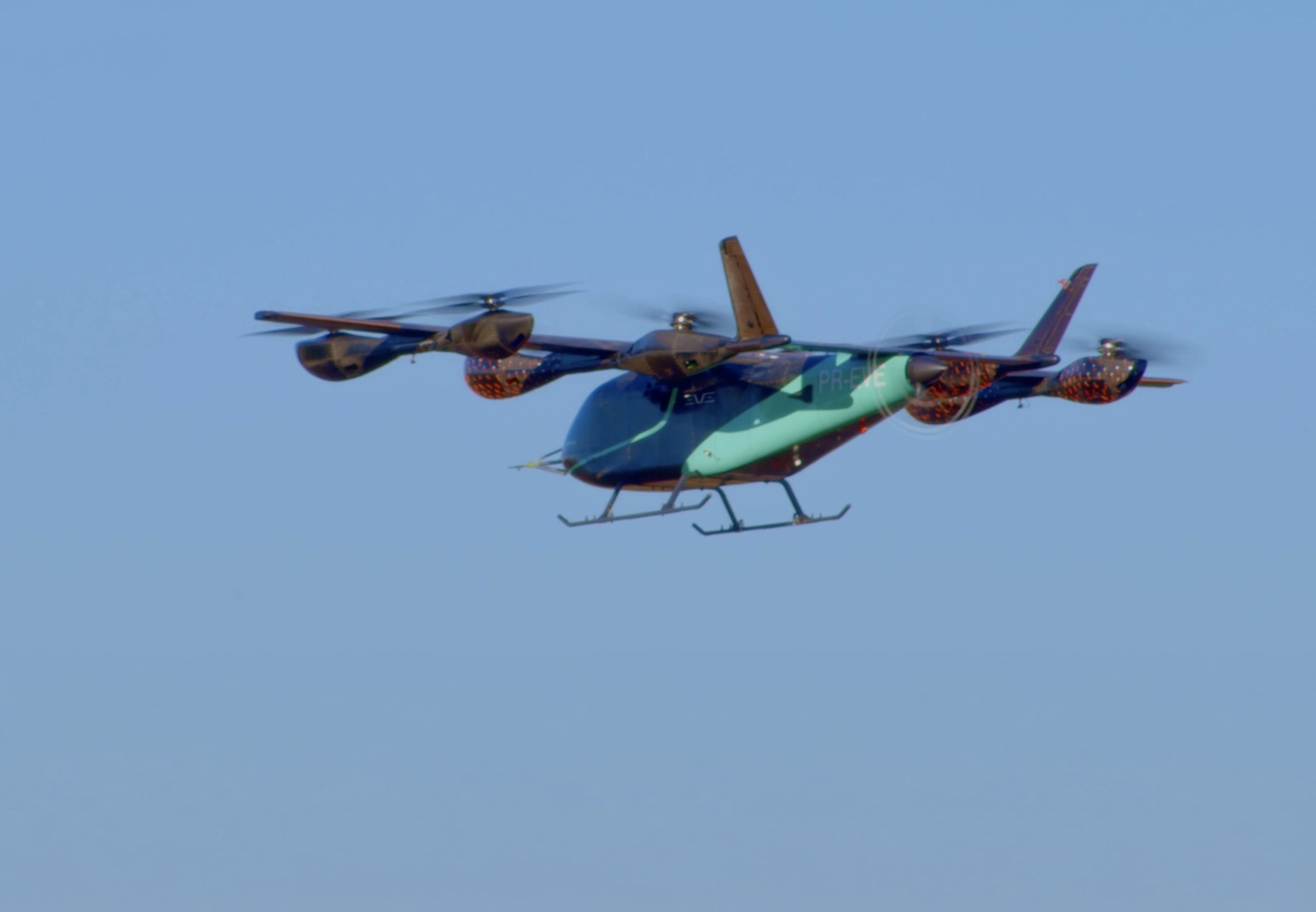 Featured image for “Eve Air Mobility Achieves First Transition Flight Milestone On eVTOL Aircraft”
