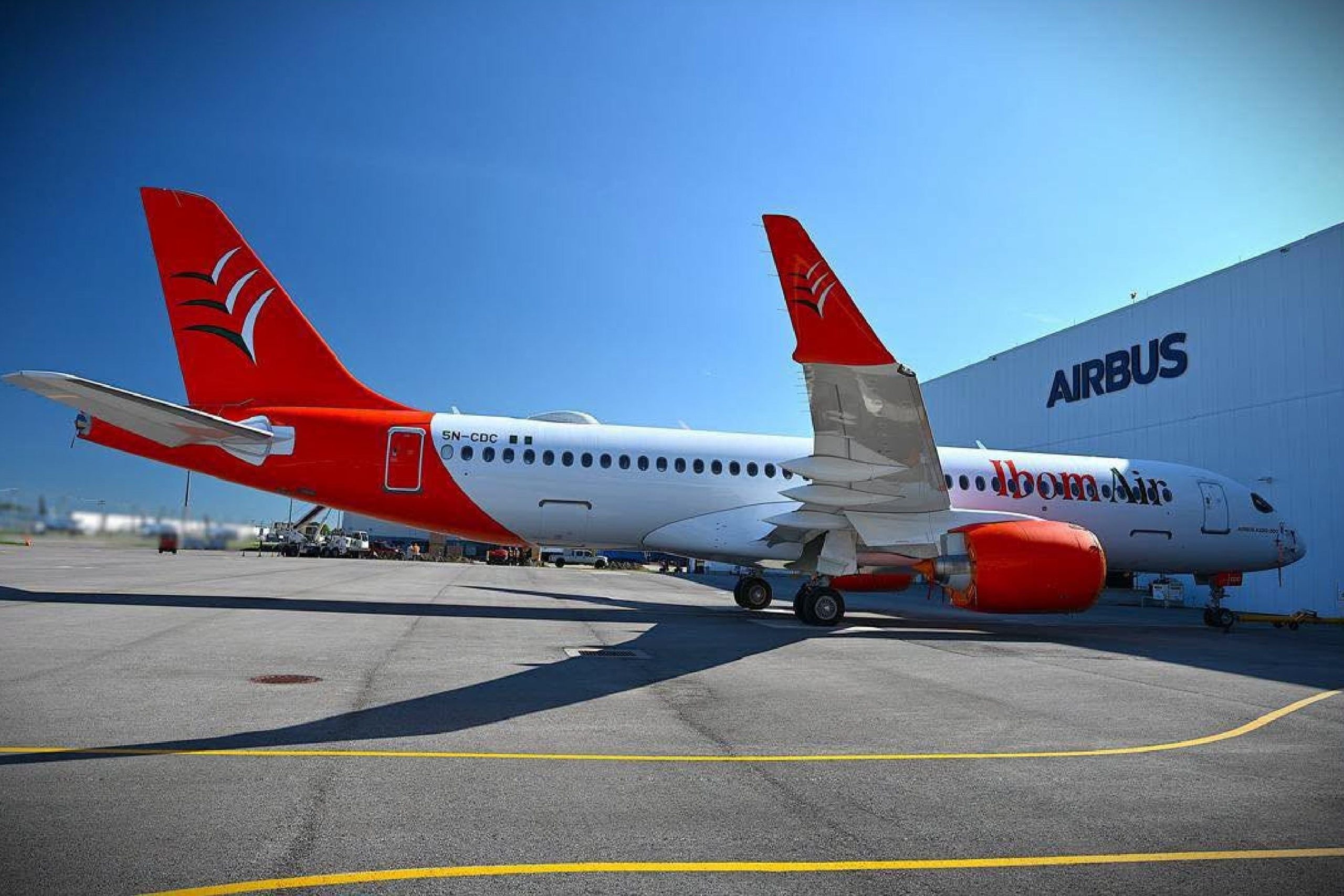Featured image for “Ibom Air Takes Delivery Of Third Airbus A220-300 Aircraft”