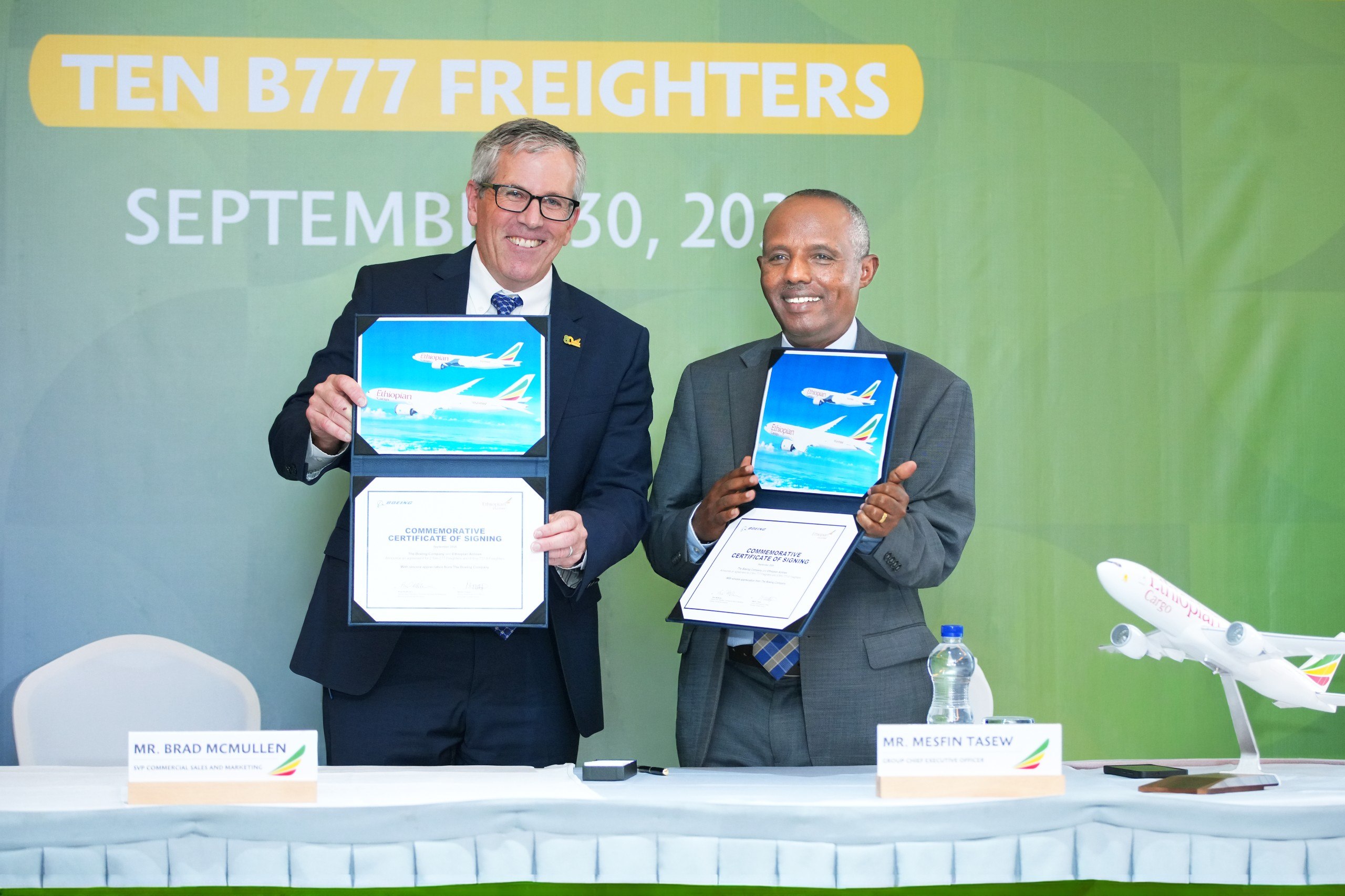 Featured image for “Ethiopian Airlines Signs Agreement With Boeing For 777-8F And 777F Freighters To Expand Cargo Fleet”